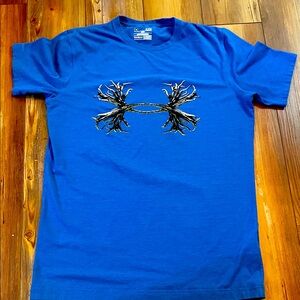 Under Armour Men's Vibrant Blue Antler Graphic Tee